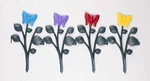 Skymall Decorative 8 Piece Butterfly Garden Border Stakes. Fixed Price $26.99.