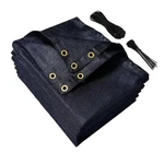 Liyeli 90 Black Sun Shade Cloth 10X16 Ft - Fence Privacy Screen Breathable Mesh. Fixed Price $37.33.