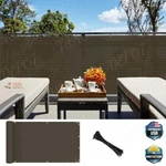 15' 25' 50' Privacy Fence Deck Screen Patio Balcony Beach Yard Sun Shade Brown. Fixed Price $25.99.