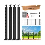 Railing System - 4PACK Adjustable Line Post Kit With 160FT Cable, 10 Te.... Fixed Price $331.08.