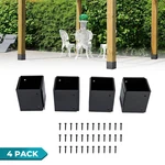Adjustable Post Protector (range 3.5-6IN) Heavy-duty For Mailboxes, Decks, Fence. Fixed Price $29.99.