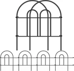 Decorative 35-PANEL Garden Fence For Dogs 18"H X 50'L Rustproof Metal Barrier. Fixed Price $68.99.