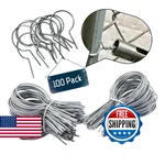 1 5/8" Chain Link Ties 9 Gauge Galvanized Steel Twist For Securing Fences. Fixed Price $58.88.