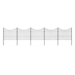 2.08 Ft. X 2.46 Zippity Black Metal Garden Fence Panel With Stakes (5 Pac. Fixed Price $73.74.