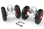 Bl Tezeit 2-PACK Rolling Gate Wheel 8" Heavy Duty Rubber Carrier W/ Hardware Kit. Fixed Price $109.99.