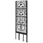 H Potter GAR676 Black Metal Garden Trellis Privacy Screen Rose Design Outdoor. Fixed Price $396.50.
