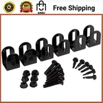 Fortress Versai Fence Post End Brackets Gloss Black 6-PACK 718121104. Fixed Price $46.99.