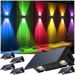Fence Lights Solar Powered, 6-PACK Up/down Flexible Button.... Fixed Price $52.33.