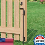 Tibegold 24" Heavy Duty Cane Bolt Gate Drop Rod, Extra Thick Ground Latch. Fixed Price $49.86.