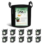 20-PACK Gallon Grow Bags, Heavy Duty Aeration Fabric Pots With HANDLES,300G.... Fixed Price $31.67.