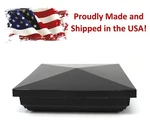 Black Plastic Classic New England Style Vinyl Fence Post Caps 5"X5" 4,6, 10PK. Fixed Price $52.99.