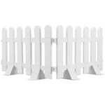 Milisten White Garden Fence Panel With 4 Bases Plastic Decorative Courtyard E.... Fixed Price $39.26.