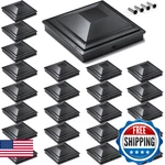 Siedinlar 5X5 Post Caps Black 24 Pack Outdoor Waterproof Fence Covers Fits. Fixed Price $56.63.
