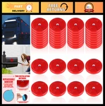 32 Pcs Red Reflectors For Fence Posts, Mailboxes, Driveways & Trailers - 2.4" Sa. Fixed Price $35.99.