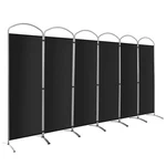 6 Panels Folding Privacy Screen Ft Tall Fabric For Home Black. Fixed Price $69.99.