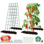 Rifny 2PC 16.5X60" Green Metal Trellis Climbing Plants Garden. Fixed Price $100.99.