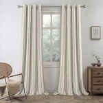 Driftaway Farmhouse Linen Blackout Curtains 84 Inches Long For Bedroom Stripe.... Fixed Price $75.28.