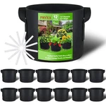 Phyex 12-PACK Gallon Nonwoven Grow Bags, Heavy Duty Aeration Fabric Pots Wi.... Fixed Price $23.48.
