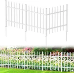 Metal Garden Fence Panels, Total 9FT (l) X 36IN (h) Heavy-duty Dog Outdo. Fixed Price $101.99.
