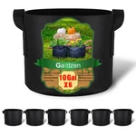 Gardzen 6-PACK 10 Grow Bags, Aeration Fabric Pots Gallons,. Fixed Price $33.99.