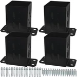 Jinhan 4X4 Wood Fence Post Base Brackets Heavy Duty Powder-coated 13-GAUGE .... Fixed Price $59.98.