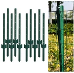 3FT Green Metal Garden Fence Posts, 10-PACK For 24IN Welded Wire. Fixed Price $83.93.
