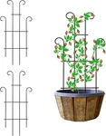2 Pack Black Coated Wave Pot Trellis Panel 31'' Plant Stakes For Climbing Pla.... Fixed Price $31.51.