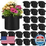 Nuanchu 100 Packs Grow Bags Bulk Aeration Fabric Pot Handles Thickened Nonwoven. Fixed Price $119.68.