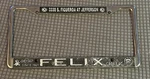 Felix Chevrolet Cadillac Los Angeles Calif Metal License Frame Impala De Ville. Fixed Price $69.99.