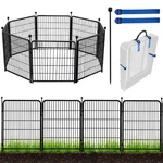 Panels Fence 48IN X 17.7FT Heavy Duty Iron Black Garden Adavin Total. Fixed Price $209.99.