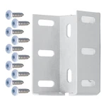 Freedom 2-3/4" Heavy Duty Fence Rail White Aluminum Brackets Screws. Fixed Price $11.95.