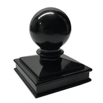 3" Decorex Hardware Aluminium Ball Top Cap For Metal Posts - Black. Fixed Price $20.99.