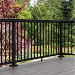 Peak 4FT Aluminum Deck Railing Picket & Spacer Kit 36IN Black. Fixed Price $54.99.