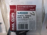 Lot Of 2 - Per Pack Total Veranda Vinyl Fence Rail Clips 144060 New. Fixed Price $17.99.