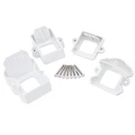 Fiberon Armorguard Classic White Plastic Stair Rail Hardware Kit 4 Brackets Pvc. Fixed Price $19.47.