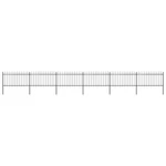 Garden Fence With Spear Top Steel 421.3"X39.4" Black. Fixed Price $468.29.