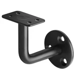 8 Pack Black Handrail Bracket For Flat Surface Square Top Railing, Wall Mount. Fixed Price $29.46.