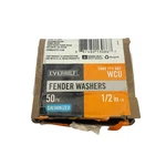 Everbilt Flat Washer 1/2 In Id X 1-3/8 Galvanized Steel Heavy Duty Pack Of 20. Fixed Price $15.95.