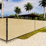 9FT Tall Privacy Fence Garden Yard Patio Windscreen Mesh Shade Cover Sand. Fixed Price $285.59.