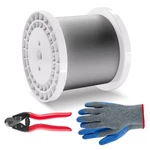 Uimoso T316 Stainless Steel Cable 1/8" 7X7 Wire Rope 1000 Ft Railing. Fixed Price $105.99.
