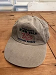 Vtg Lenny & Joes Fish Tale Madison Ct Cap Hat Adult Adjustable Tan Strap Back. Fixed Price $14.00.