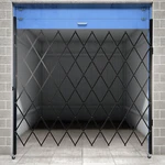 Single Folding Security Gate Rolling Door 78"W X 78"H Scissor &padlock. Fixed Price $256.81.