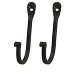 Ctw 720002 Early American Single Prong Wrought Iron Hooks, Set Of Black. Fixed Price $10.94.