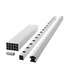 Deck Railing Kit Classic 70 In. White Composite With Top Bottom Balusters. Fixed Price $110.96.