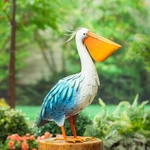 Majestic Metal Pelican Enamel Powder Coated Iron Tropical Garden Patio Decor. Fixed Price $71.99.