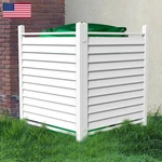 Qikdesign 36 X 45 Reinforced White Vinyl Privacy Fence Double Windproof Air. Fixed Price $168.15.