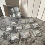 Shimeyao 24 Pcs Silver Iron 2X2 Square Deck Railing Post Caps. Fixed Price $8.99.