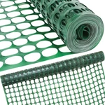 Temporary Fence 4X100FT Green Plastic Mesh Roll Safety Netting Garden Yard. Fixed Price $53.00.
