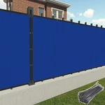Patio 50FT Blue Fence Privacy Screen Deck Garden Mesh Fabric Shade 90%UV-BLOCK. Fixed Price $40.99.