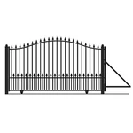 Aleko Munich Style Ornamental Iron Wrought Single Sliding 12' Driveway Gate. Fixed Price $2899.00.